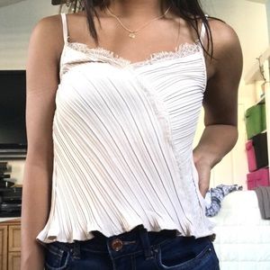 Pink lace ruffled cami PRICE NEGOTIABLE